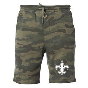 NEW Orleans Saints Fleece Sweat Shorts Pants FOREST WOODLAND CAMO